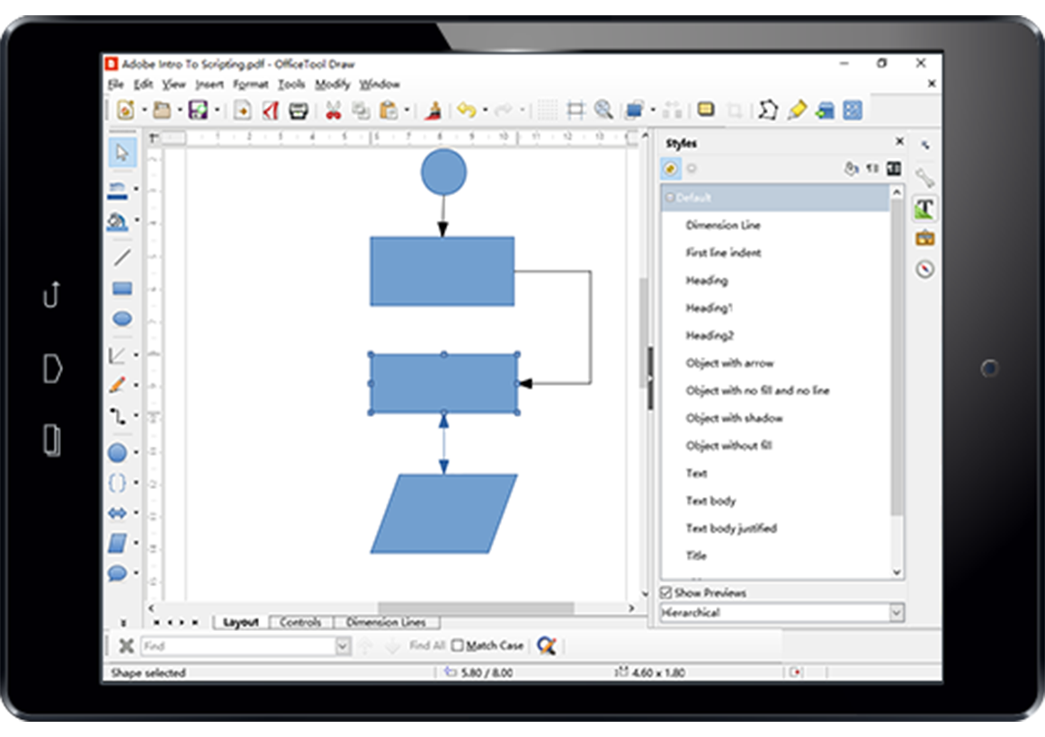 screenshot of typed iPad diagram note with bicyle rack dimensions